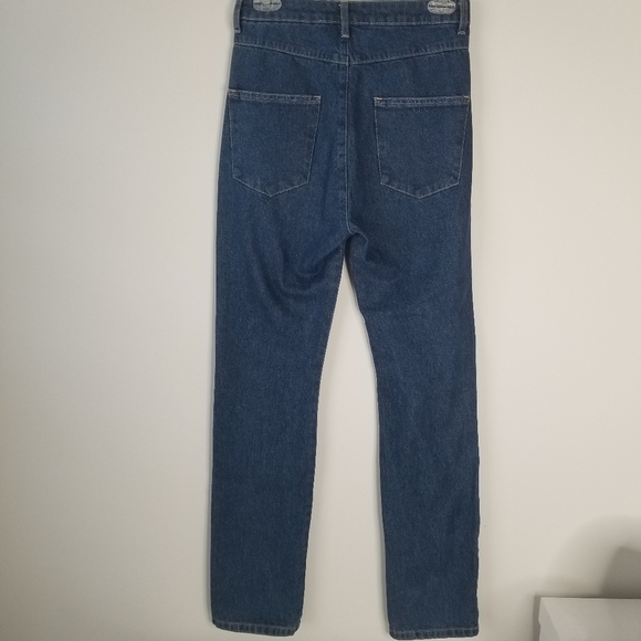 NWT ROTATE Jada Jeans High Waist Zipper Ankle Flare Organic Cotton Size 6 - Picture 15 of 16